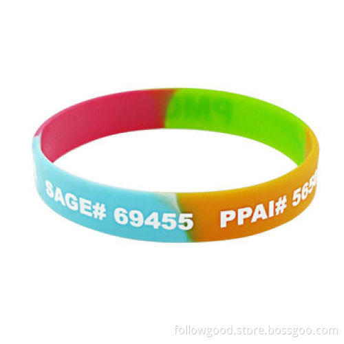 Several Color Matching Silicone Wristbands
